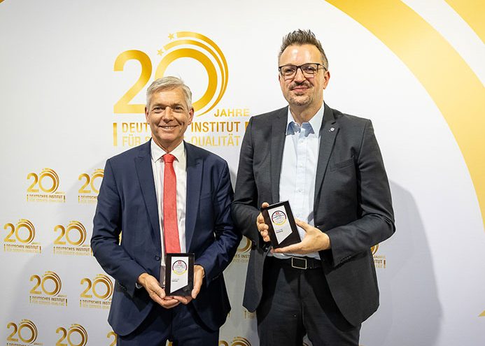 Boris Pichler und Sascha Viereck bei der Verleihung des Deutschen Gesundheits-Awards 2026