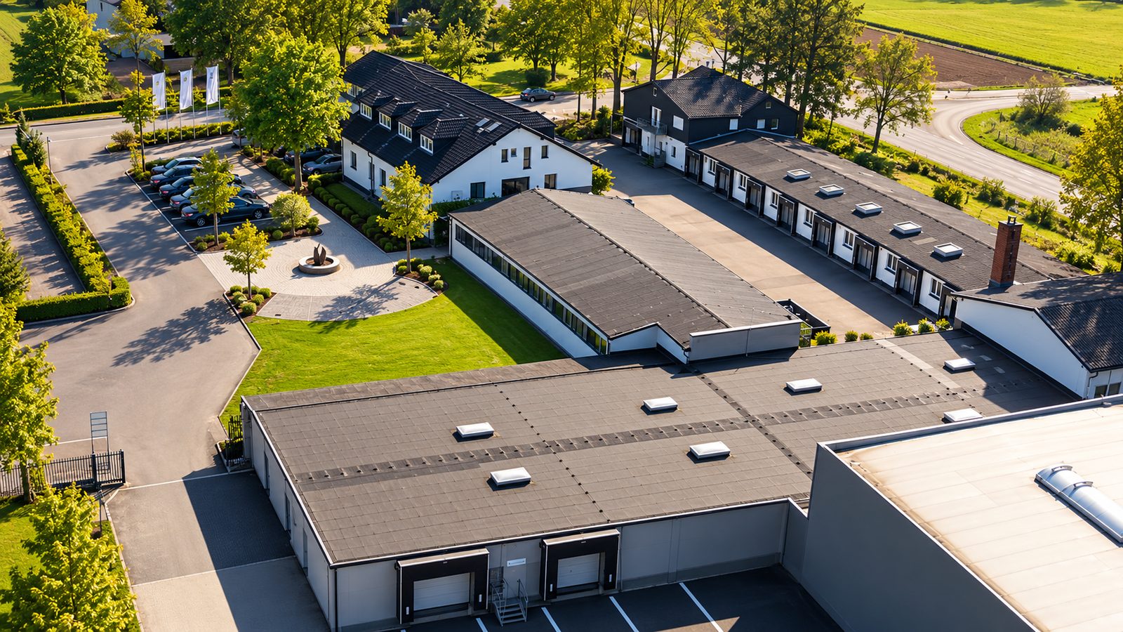 Logistikzentrum Lahntal aus der Luft